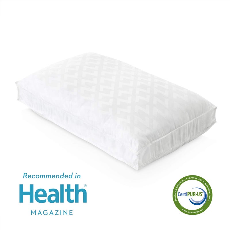 MALOUF Z CONVOLUTION Pillow - Gel Infused DOUGH Memory Foam Core with GELLED MICROFIBER Fill - 3 Levels of Support - Standard - High Loft - Image 3
